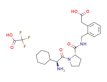 [2-({[(S)-1-((S)-2-Amino-2-cyclohexyl-acetyl)-pyrrolidine-2-carbonyl]-amino}-methyl)-phenyl]-acetic acid; compound with trifluoro-acetic acid