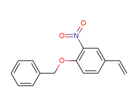 Molecular Structure of 515152-69-9 (Benzene, 4-ethenyl-2-nitro-1-(phenylmethoxy)-)