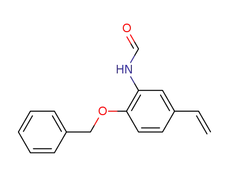 Molecular Structure of 876753-53-6 (Formamide, N-[5-ethenyl-2-(phenylmethoxy)phenyl]-)