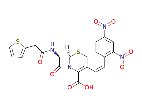 (6R,7R)-3-[(Z)-2,4-dinitrostyryl]-7-(2-thienylacetamido)-3-cephem-4-carboxylic acid