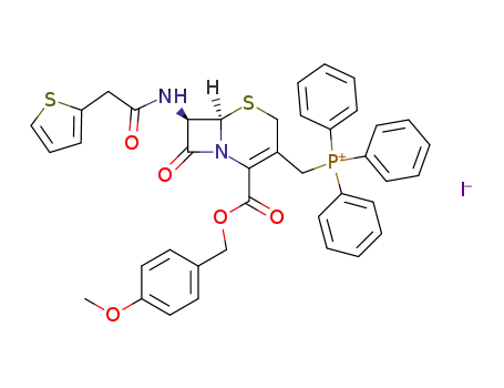 [(6R,7R)-2-(4-Methoxy-benzyloxycarbonyl)-8-oxo-7-(2-thiophen-2-yl-acetylamino)-5-thia-1-aza-bicyclo[4.2.0]oct-2-en-3-ylmethyl]-triphenyl-phosphonium; iodide