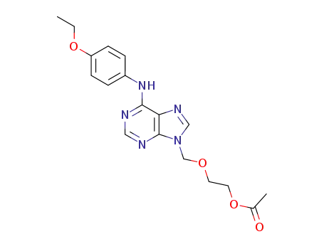9-[(2-acetoxyethoxy)methyl]-6-(p-ethoxyphenylamino)purine
