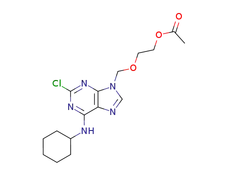 9-[(2-acetoxyethoxy)methyl]-2-chloro-6-cyclohexylaminopurine