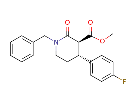 (3S,4R)-1-benzyl-4-(4-fluorophenyl)-2-oxopiperidine-3-carboxylic acid methyl ester