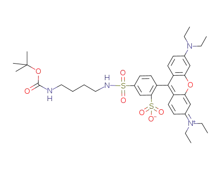 (N-(4-(tert-butoxycarbonylamino)butyl)sulfamoyl)-2-(6-(diethylamino)-3-(diethyliminio)-3H-xanthen-9-yl)benzenesulfonate