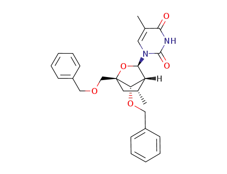 (1R,3R,4R,5R,7S)-7-benzyloxy-1-benzyloxymethyl-5-methyl-3-(thymin-1-yl)-2-oxa-bicyclo[2.2.1]heptane