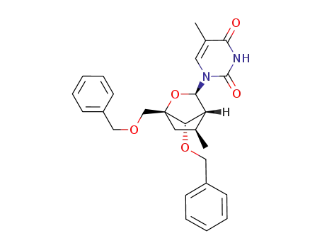 (1R,3R,4R,5S,7S)-7-benzyloxy-1-benzyloxymethyl-5-methyl-3-(thymin-1-yl)-2-oxa-bicyclo[2.2.1]heptane