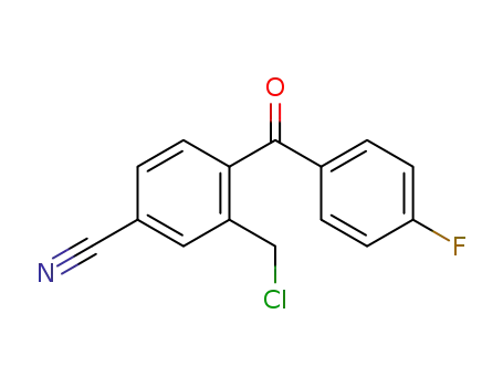 3-chloromethyl-4-(4-fluoro-benzoyl)-benzonitrile