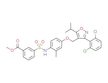 methyl 3-{[(4-{[3-(2,6-dichlorophenyl)-5-isopropylisoxazol-4-yl]methoxy}-2-methylphenyl)amino]sulfonyl}benzoate