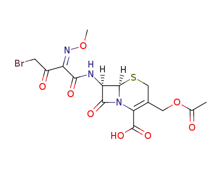 7-[4-bromo-2(Z)-methoxyimino-3-oxobutyramido]-cephalosporanic acid