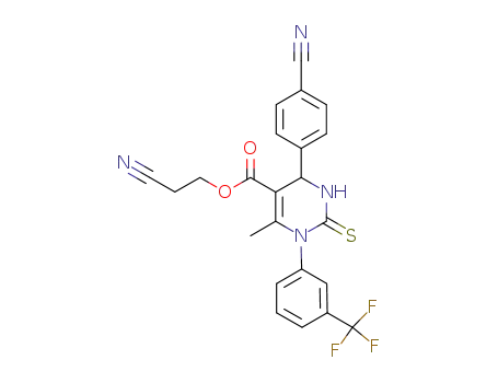 2-cyanoethyl 4-(4-cyanophenyl)-6-methyl-2-thioxo-1-[3-(trifluoromethyl)phenyl]-1,2,3,4-tetrahydro-5-pyrimidinecarboxylate