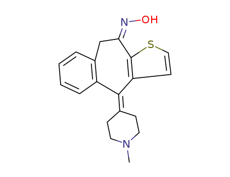 4-(1-methyl-piperidin-4-ylidene)-4,9-dihydro-benzo[4,5]cyclohepta[1,2-b]thiophen-10-one (Z)-oxime