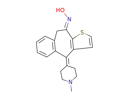 4-(1-methyl-piperidin-4-ylidene)-4,9-dihydro-benzo[4,5]cyclohepta[1,2-b]thiophen-10-one (E)-oxime