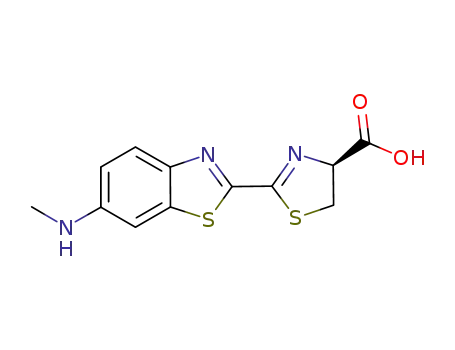 D-(-)-2-(6'-methylamino-2'-benzothiazolyl)-Δ2-thiazoline-4-carboxylic acid