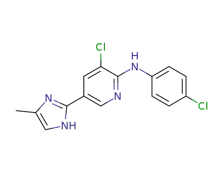 3-chloro-N-(4-chlorophenyl)-5-(4-methyl-1H-imidazol-2-yl)pyridin-2-amine