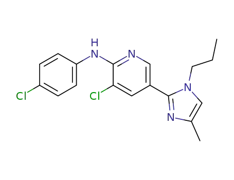 3-chloro-N-(4-chlorophenyl)-5-(4-methyl-1-propyl-1H-imidazol-2-yl)pyridin-2-amine