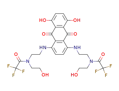1,4-Bis[2-[N-(2-hydroxyethyl)trifluoroacetamido]-ethylamino]-5,8-dihydroxyanthraquinone