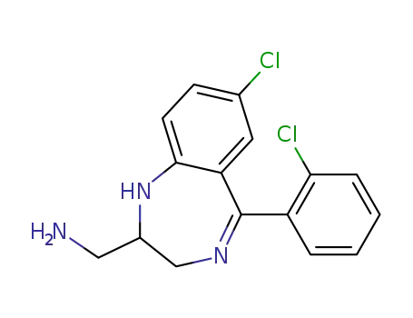 2-aminomethyl-7-chloro-5-(2-chlorophenyl)-2,3-dihydro-1H-1,4-benzodiazepine