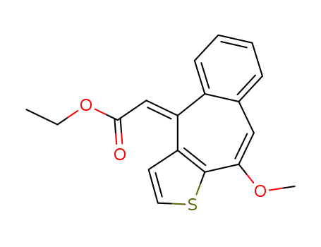 [10-Methoxy-4H-benzo[4,5]cyclohepta[1,2-b]thiophen-4-ylidene]-acetic acid ethyl ester