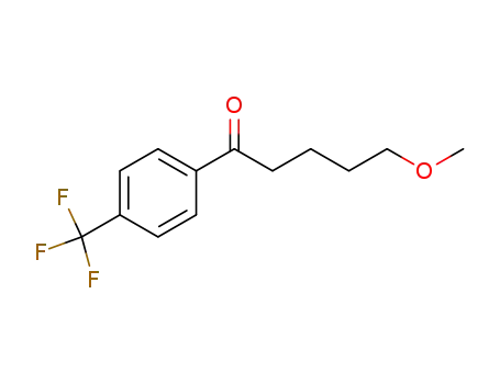 Molecular Structure of 61718-80-7 (5-Methoxy-1-[4-(trifluoromethyl)phenyl]-1-pentanone)