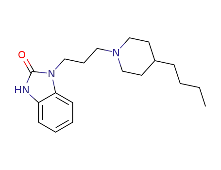 Molecular Structure of 509147-41-5 (2H-Benzimidazol-2-one, 1-[3-(4-butyl-1-piperidinyl)propyl]-1,3-dihydro-)