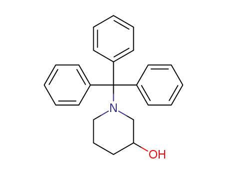 Molecular Structure of 647863-16-9 (3-Piperidinol, 1-(triphenylmethyl)-)