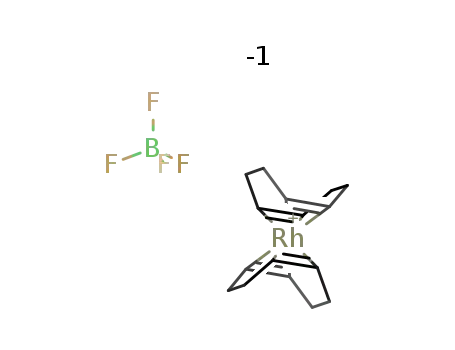 Molecular Structure of 35138-22-8 (Bis(1,5-cyclooctadiene)rhodium(I) tetrafluoroborate)