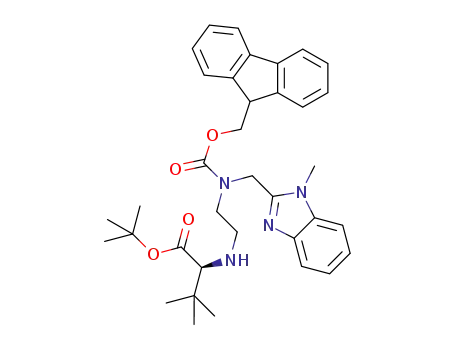tert-butyl (2S)-2-[(2-{[(9H-fluoren-9-ylmethoxy)carbonyl][(1-methyl-1H-benzimidazol-2-yl)methyl]amino}ethyl)amino]-3,3-dimethylbutanoate