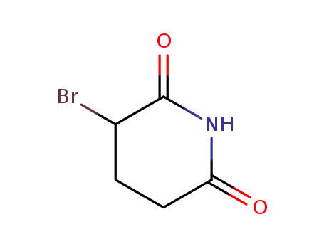 Molecular Structure of 62595-74-8 (3-broMopiperidine-2,6-dione)