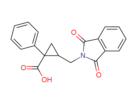 2-((1,3-dioxoisoindolin-2-yI)methyI)-1-phenylcyclopropane carboxylic acid