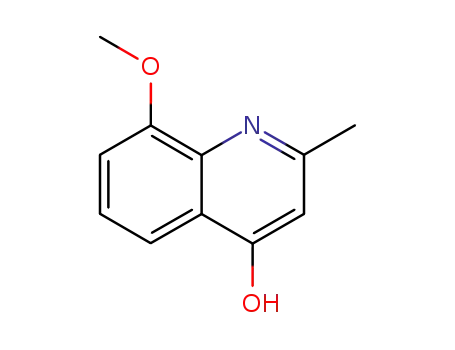Molecular Structure of 15644-89-0 (8-METHOXY-2-METHYLQUINOLIN-4-OL)