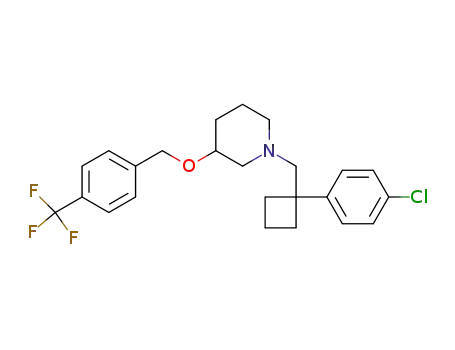 1-[1-(4-Chloro-phenyl)-cyclobutylmethyl]-3-(4-trifluoromethyl-benzyloxy)-piperidine