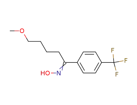 Molecular Structure of 61747-22-6 (1-Pentanone-5-methoxy-1-[4-(trifluoromethyl)phenyl]-oxime)