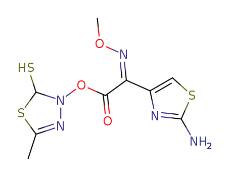 2-mercapto-5-methyl-1,3,4-thiadiazolyl-(Z)-2-(2-aminothiazol-4-yl)-2-methoxyiminoacetate
