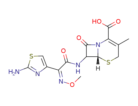 3-Methyl-7-[(Z)-2-(2-aminothiazol-4-yl)-2-(methoxyimino)acetamido]-3-cephem-4-carboxylic acid