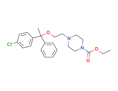 1-Piperazinecarboxylic acid,  4-[2-[1-(4-chlorophenyl)-1-phenylethoxy]ethyl]-, ethyl ester