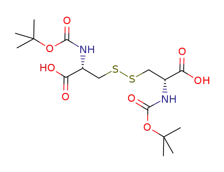 Molecular Structure of 126686-73-5 (11-Oxa-5,6-dithia-2,9-diazatridecanoic acid,
3,8-dicarboxy-12,12-dimethyl-10-oxo-, 1-(1,1-dimethylethyl) ester,
(3S,8S)-)