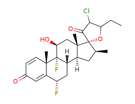 6α,9α-difluoro-11β-hydroxy-16β-methyl-3-oxoandrosta-1,4-diene-17(R)-spiro-2'-[4'-chloro-5'-ethylfuran-3-(2'H)-one]