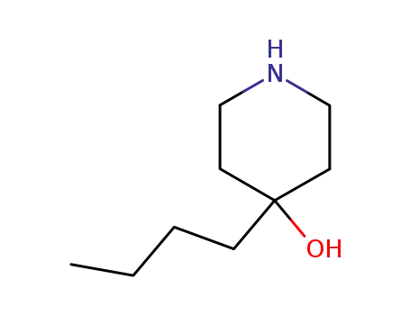 Molecular Structure of 22093-38-5 (4-Piperidinol, 4-butyl-)