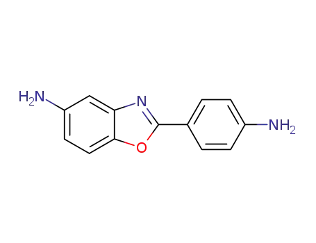 Molecular Structure of 13676-47-6 (2-(3-AMINO-PHENYL)-BENZOOXAZOL-5-YLAMINE)