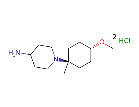 1-[trans-4-(methyloxy)-1-methylcyclohexyl]-4-piperidinamine dihydrochloride