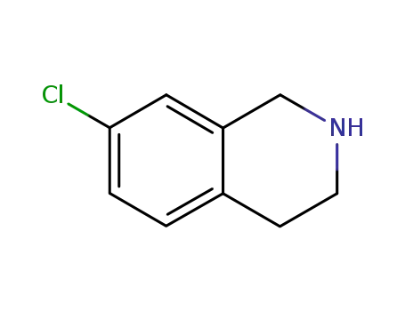 Molecular Structure of 82771-60-6 (7-CHLORO-1,2,3,4-TETRAHYDRO-ISOQUINOLINE)