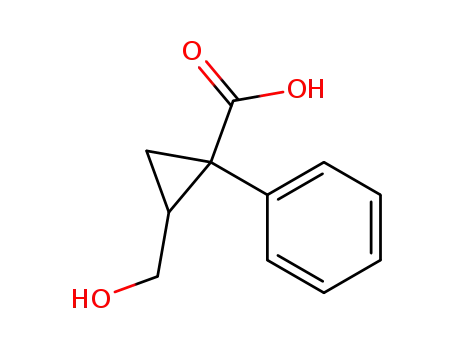 2-(hydroxymethyl)-1-phenylcyclopropane-1-carboxylic acid