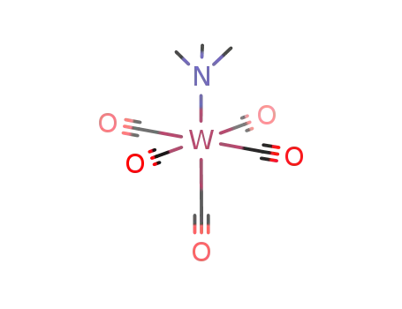 Molecular Structure of 15228-32-7 (Tungsten,pentacarbonyl(N,N-dimethylmethanamine)-, (OC-6-22)-)