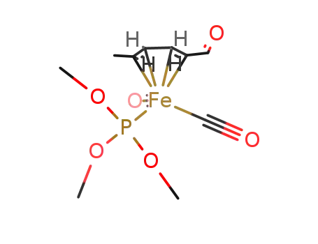 dicarbonyl{2-5-η-((2E,4E)-hexa-2,4-dienal)}(trimethoxyphosphine)iron