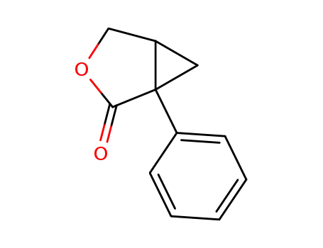Molecular Structure of 63106-93-4 ((1S,5R)-1-PHENYL-3-OXA-BICYCLO[3.1.0]HEXAN-2-ONE)