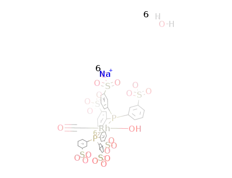 trans-carbonyl(hydroxy)bis{tris(sodium-m-sulphonatophenyl)phosphine}rhodium(I)-hexahydrate