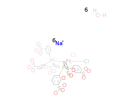 cis-dichlorobis{tris(sodium-m-sulphonatophenyl)phosphine}platinum-hexahydrate