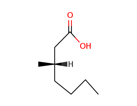 Heptanoic acid,3-methyl-, (3S)-