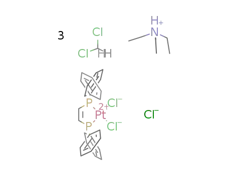 [(cis-bis(diphenylphosphino)ethylene)dichloroplatinum(II)] * triethylammonium chloride * 3 methylene chloride